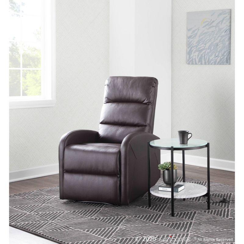 Dormi Contemporary Upholstered Recliner Chair - LumiSource