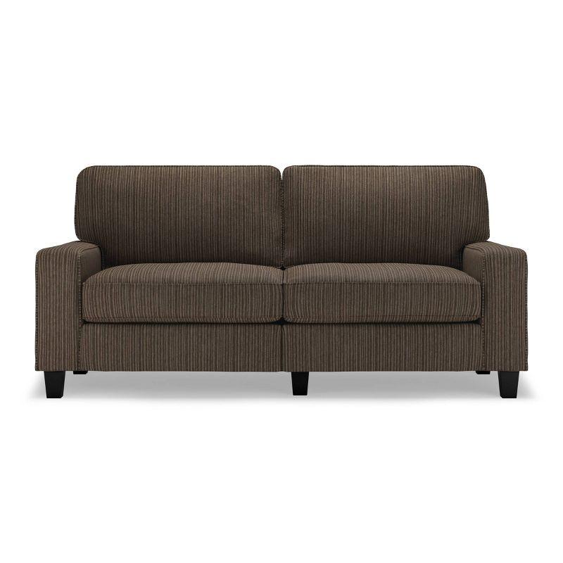 Serta Palisades 78" Track Arm Sofa, Easy Care Fabric, Soft Pillow Back, Pocket Coil Seat Cushions