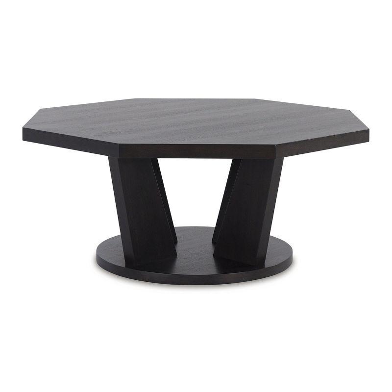 Signature Design by Ashley Chasinfield Modern Cocktail Table for Living Room, Dark Brown