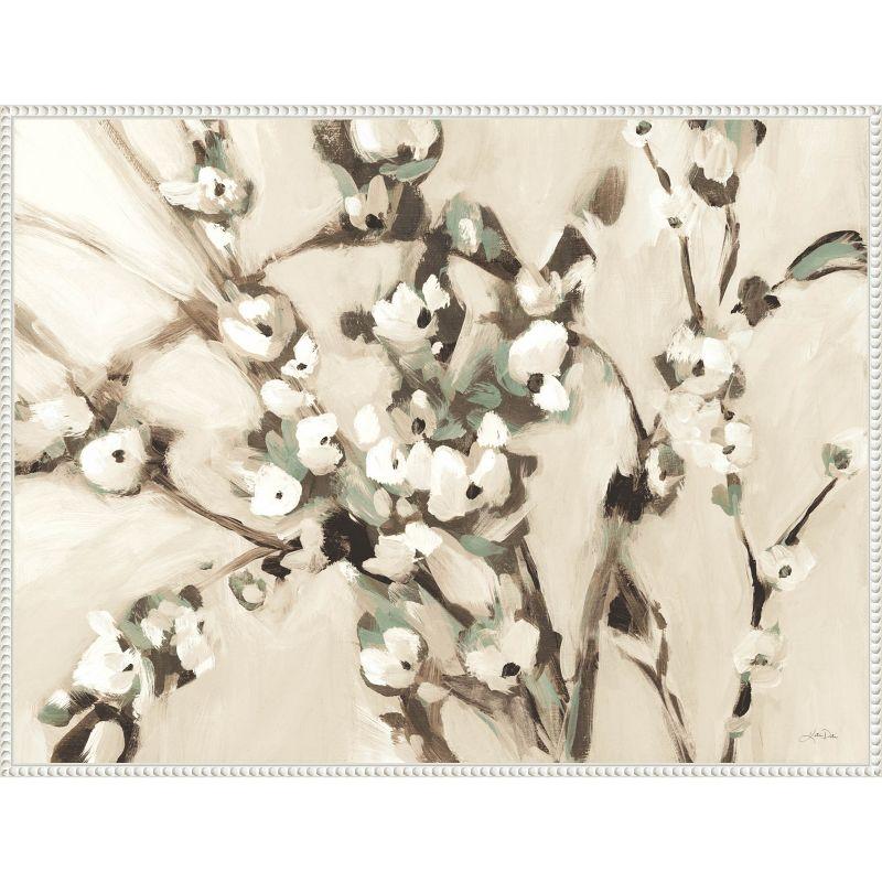 Amanti Art Wild Floral Branches Neutral by Katrina Pete Canvas Wall Art Print Framed 30 x 23-in.
