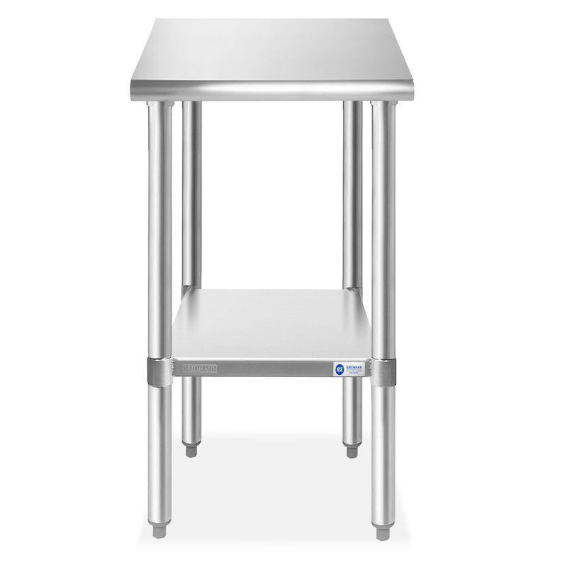 NSF Stainless Steel Commercial Prep Table By GRIDMANN