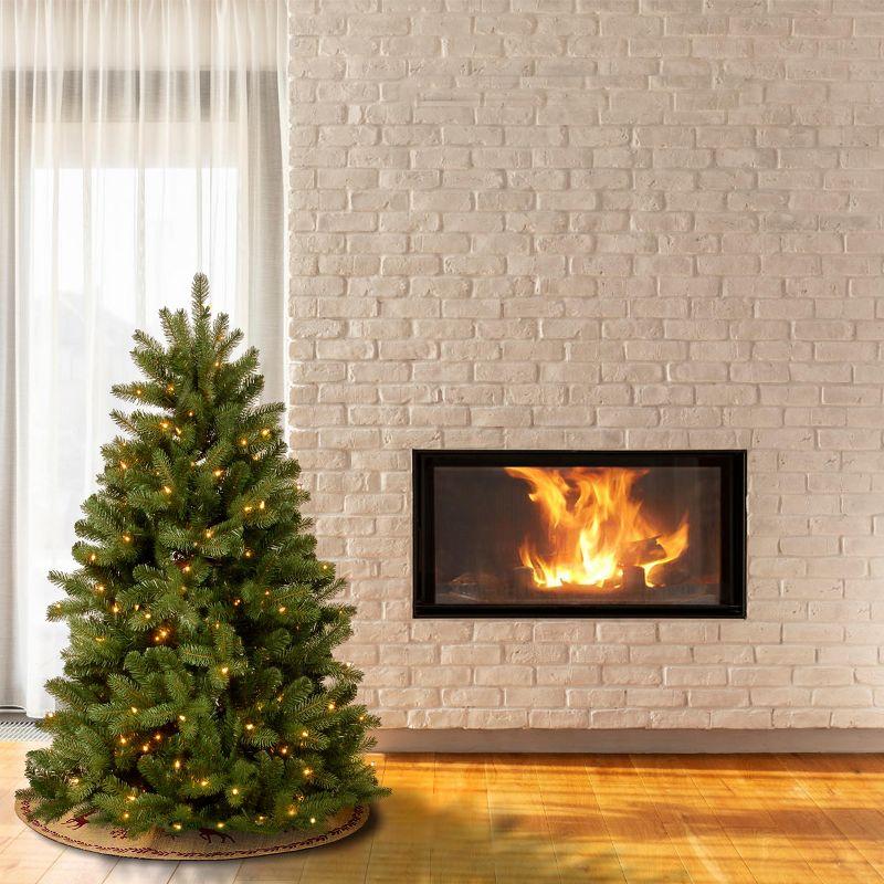 Prelit Newberry Spruce Artificial Christmas Tree Dual Color Lights - National Tree Company