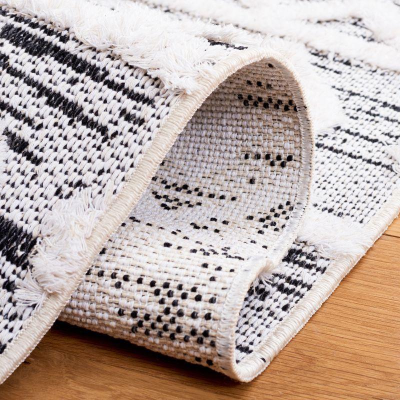 Augustine AGT758 Machine Made Indoor Area Rug - Black/Ivory - 8'x10' - Safavieh