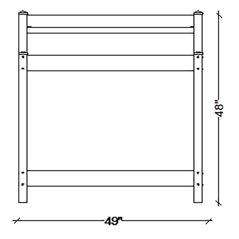 Greenfield Heavy-Duty White PVC Vinyl Gardening Potting Bench