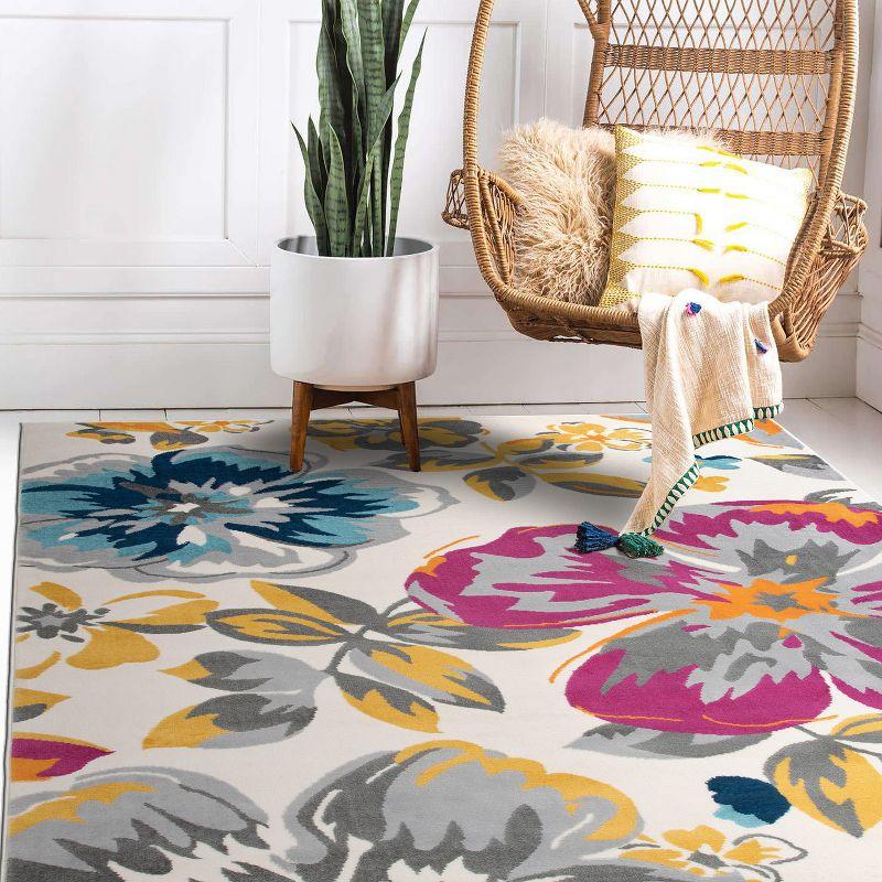 World Rug Gallery Modern Floral Desing Area Rug