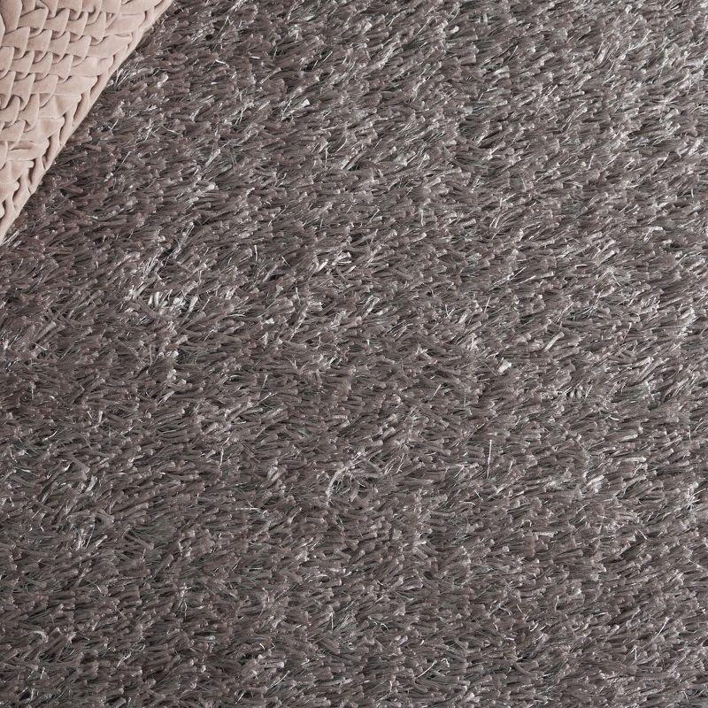 New Orleans Shag SG531 Hand Tufted Indoor Accent Rug - Grey/Grey - 4'x6' - Safavieh