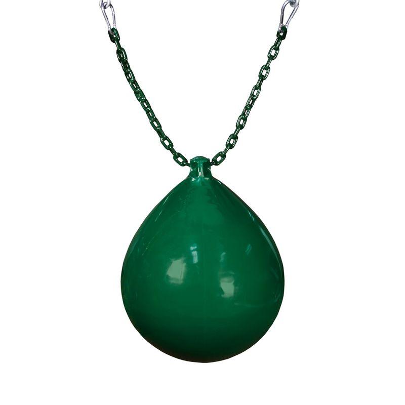 Gorilla Playsets Buoy Ball with Green Chain and Spring Clips - Green