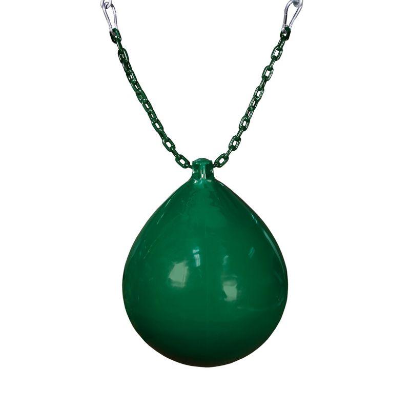 Green High-Density Plastic Buoy Ball Swing with Chain