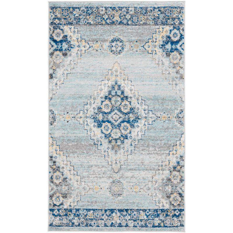 Madison MAD615 Power Loomed Area Rug - Grey/Cream - 3'x5' - Safavieh.