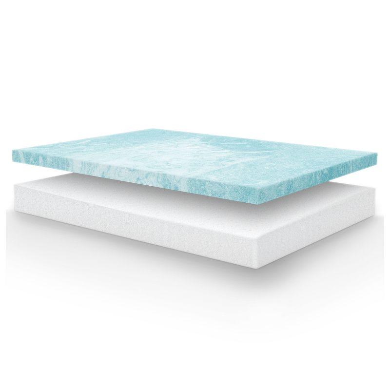 Twin 8-Inch Gray Gel Memory Foam Mattress in Ultra Small Package