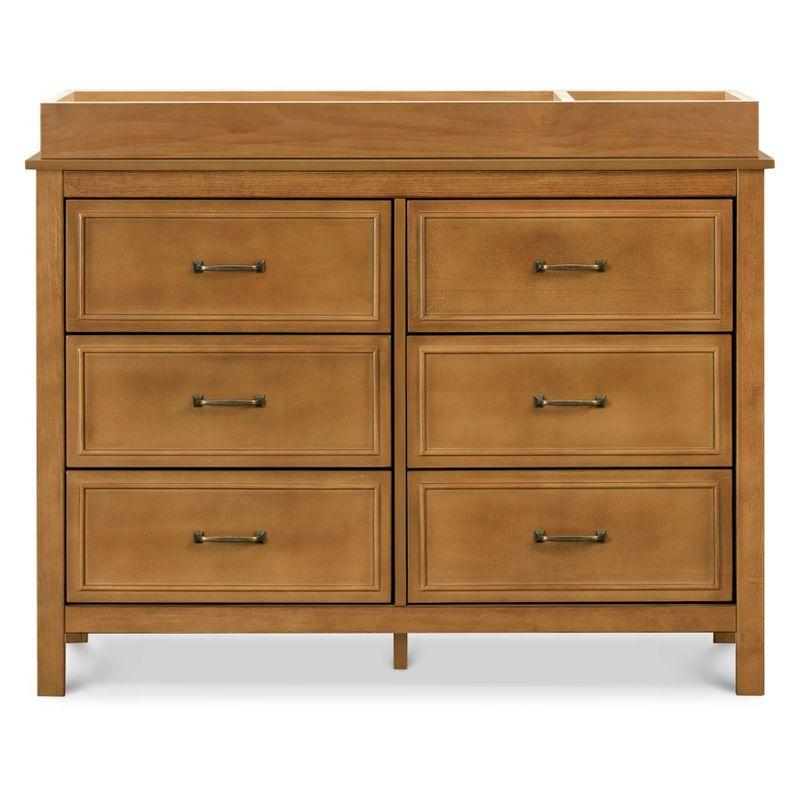 Chestnut Double Nursery Dresser with Classic Metal Pulls