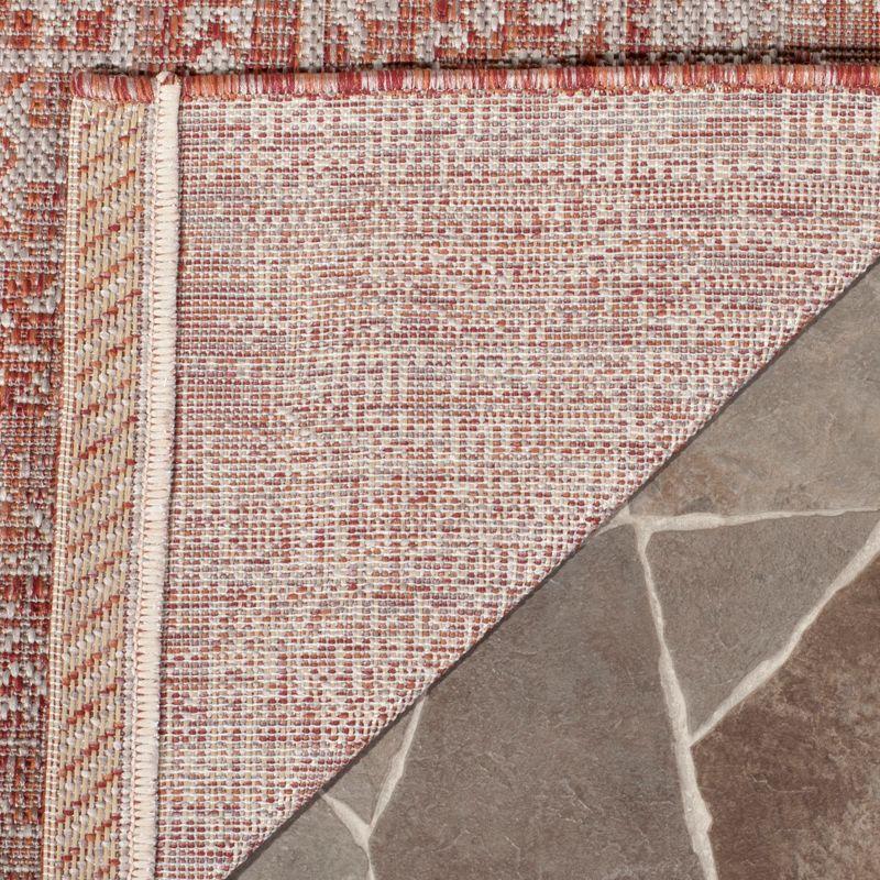 Courtyard CY8482 Power Loomed Indoor/Outdoor Area Rug - Red/Beige - 5'3"x7'7" - Safavieh.