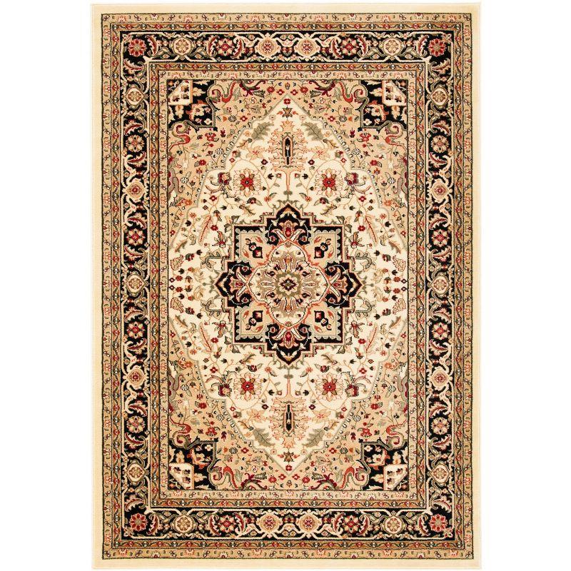 Lyndhurst Heriz LNH330 Power Loomed Area Rug - Beige/Black - 8'x10' - Safavieh