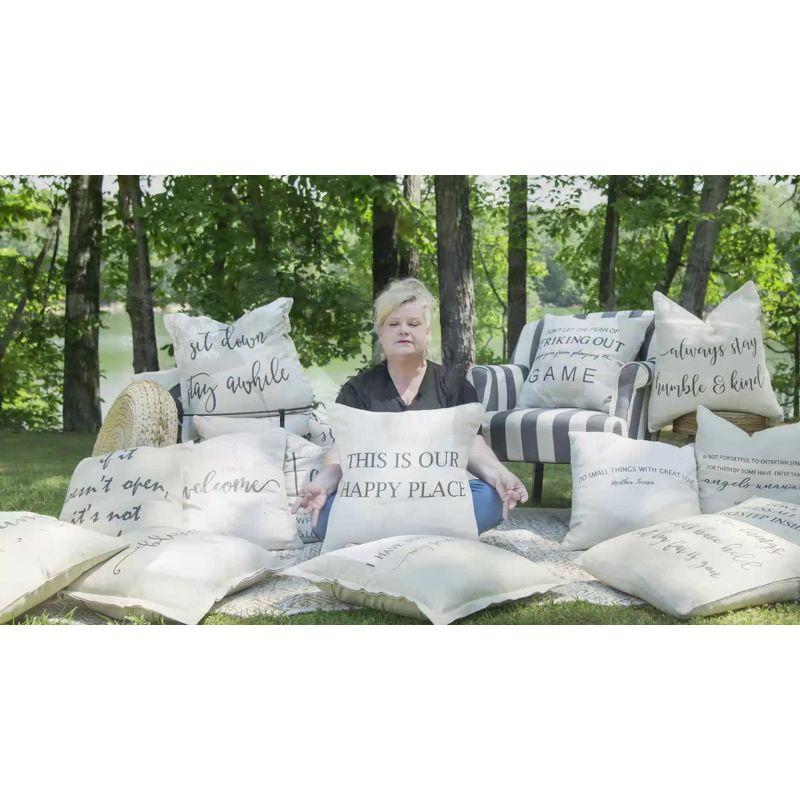 Rizzy Home Cotton Throw Pillow