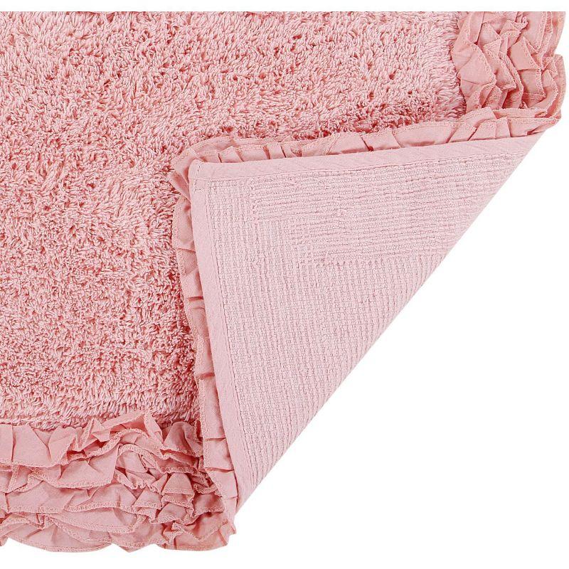 Better Trends Shaggy Border 100% Cotton Bath Rug