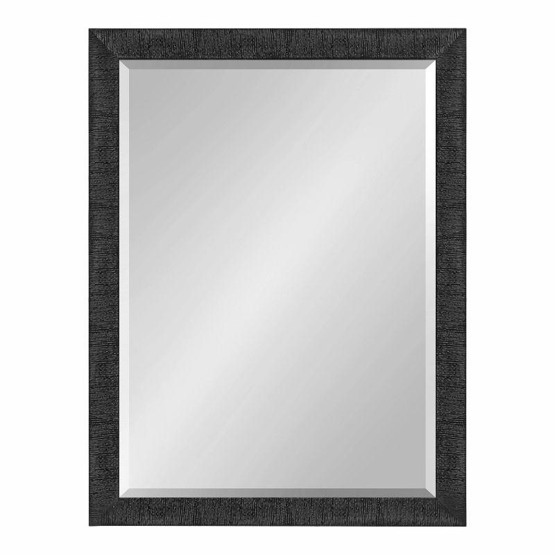 18"x24" Reyna Rectangle Wall Mirror Black - Kate & Laurel All Things Decor: Modern Style, No Assembly Required, Includes Hardware