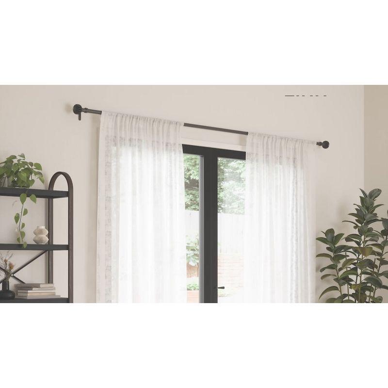 Steel Adjustable Single Curtain Rod