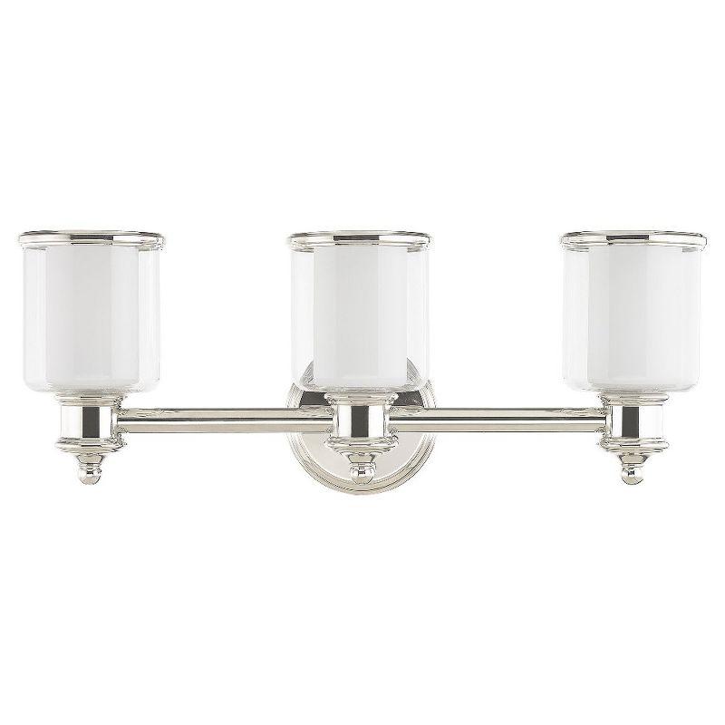 Livex Lighting Middlebush 3 - Light Vanity in  Polished Nickel