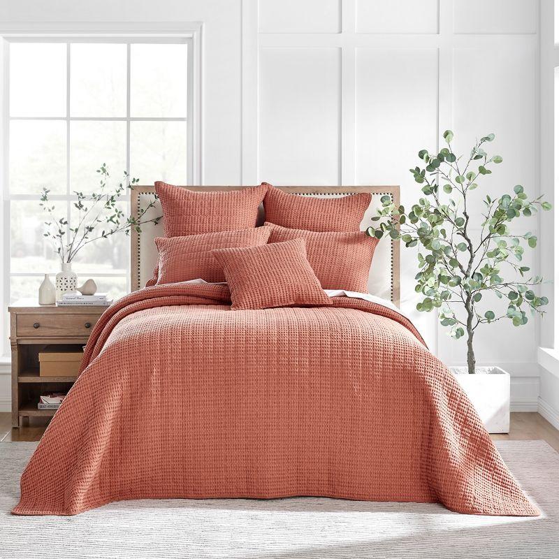 Mills Waffle Adobe King Bedspread Set - Levtex Home