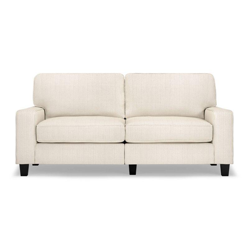 Serta Palisades 73" Track Arm Sofa, Easy Care Fabric, Soft Pillow Back, Pocket Coil Seat Cushions