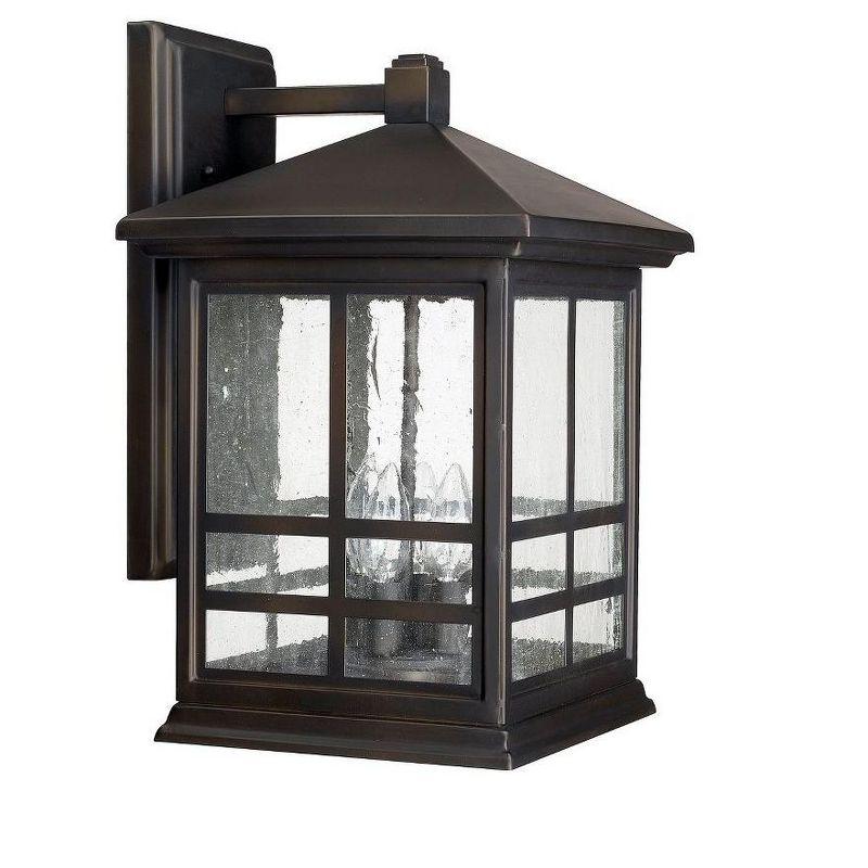 Preston Transitional Old Bronze 4-Light Outdoor Wall Lantern