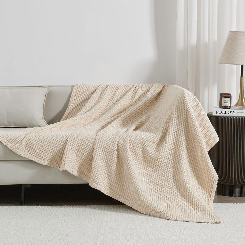 100% Cotton Waffle Weave Blanket
