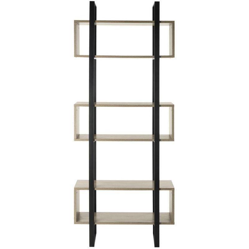 Adhara Etagere - FOX4278 - Light Brown/Black - Safavieh Couture
