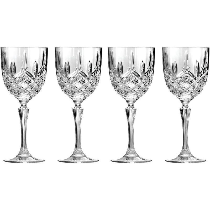 Markham Clear Crystalline Wine Glass Set of 4