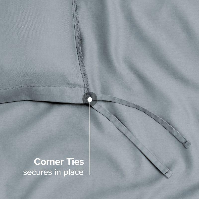 Bare Home 400 Thread Count Organic Cotton Sateen Duvet Cover Set