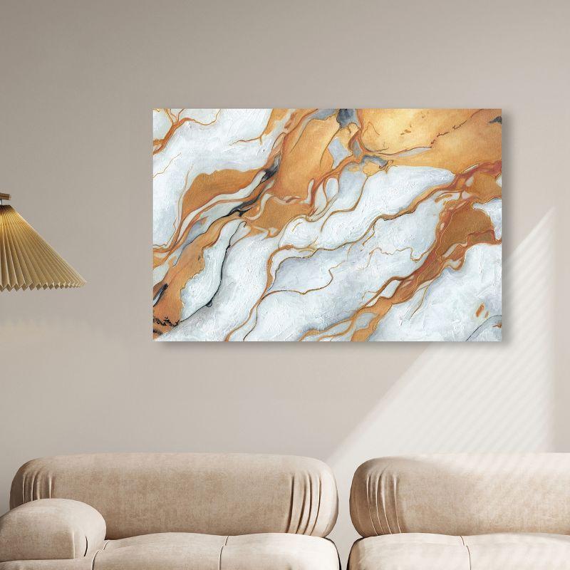Art Remedy Gold Marble Boho Neutral Abstract Wall Art by Art Remedy