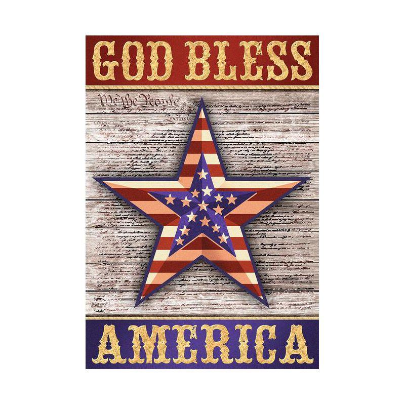 Briarwood Lane Everyday Garden Flag 12x18 For Outdoor God Bless America Star Patriotic Garden Flag Flags For Outside