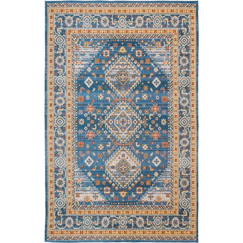 Classic Vintage CLV114 Power Loomed Area Rug - Blue/Gold - 8'x10' - Safavieh.