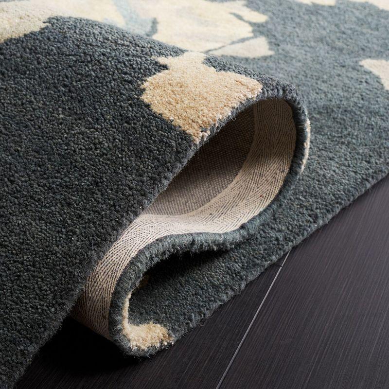 Bella BEL670 Hand Tufted Area Rug - Steel Blue - 4'x6' - Safavieh.