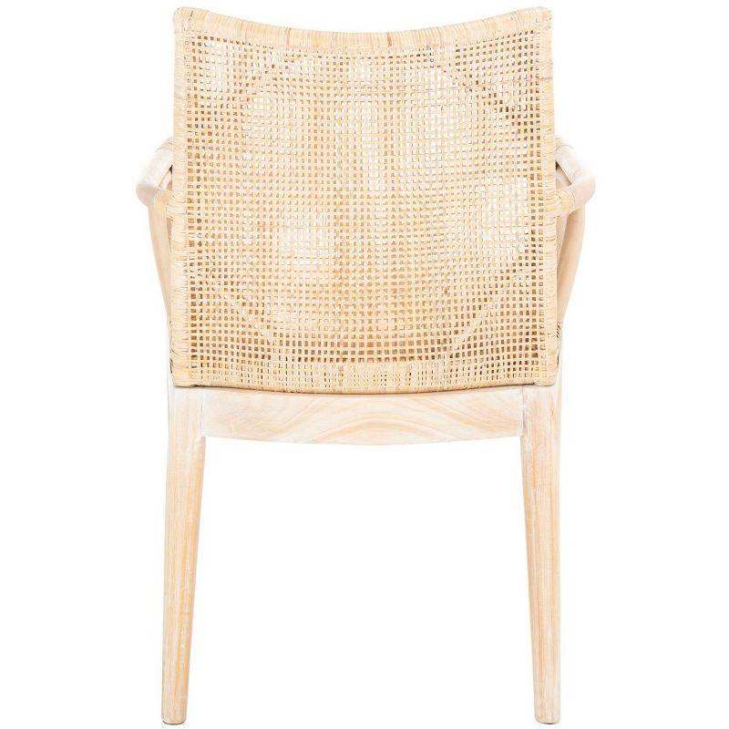 Gianni Arm Chair - SEA4011 - Natural/White Washed - Safavieh