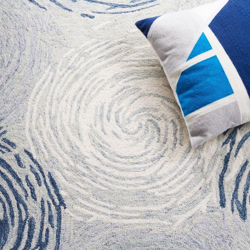 Micro-Loop MLP382 Hand Tufted Area Rug - Grey/Ivory - 5'x5' - Safavieh.