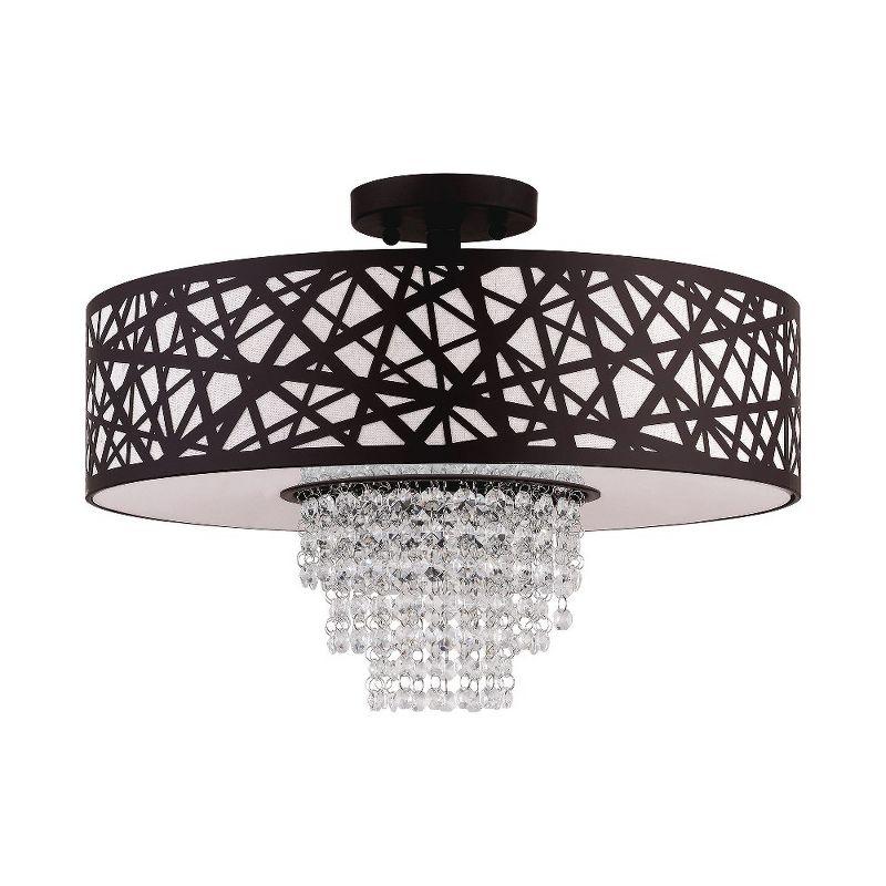 Livex Lighting Allendale 4 - Light Semi-Flush Mount in  Bronze