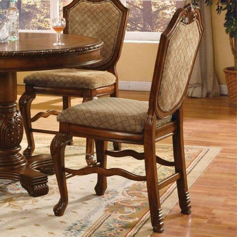 Chateau De Ville Cherry Upholstered Counter Height Side Chair Set