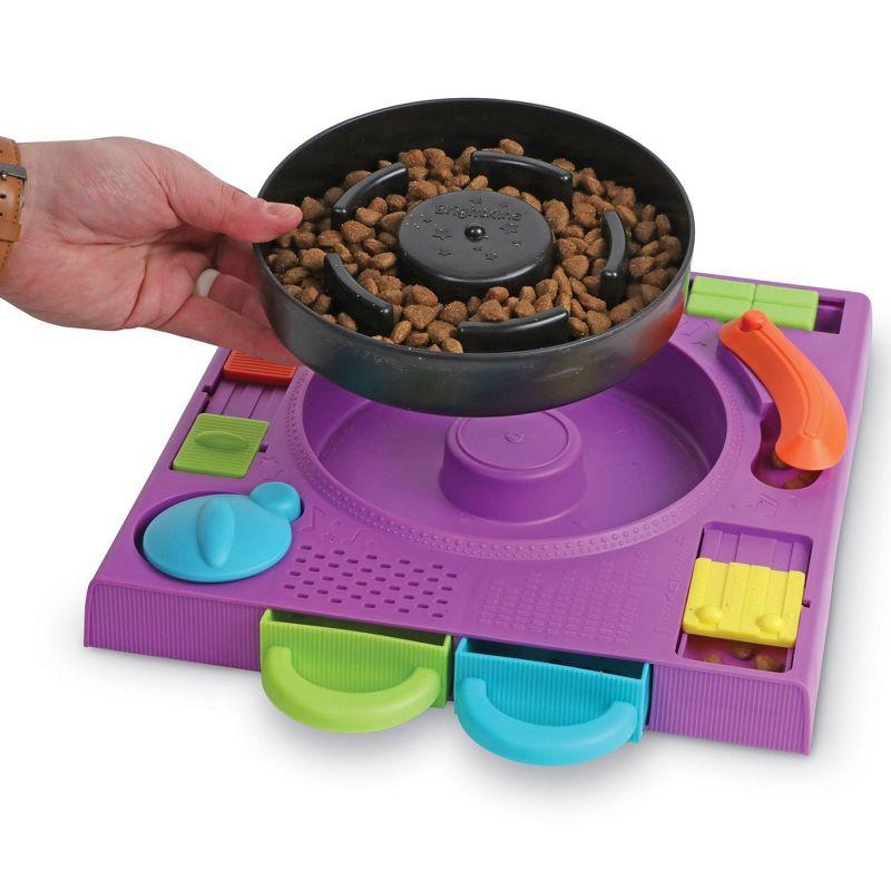 Brightkins DJ Doggo Multicolor Puzzle Feeder Treat Dispenser