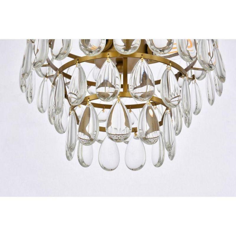 Elegant Lighting Mila 12 inch flush mount in brass