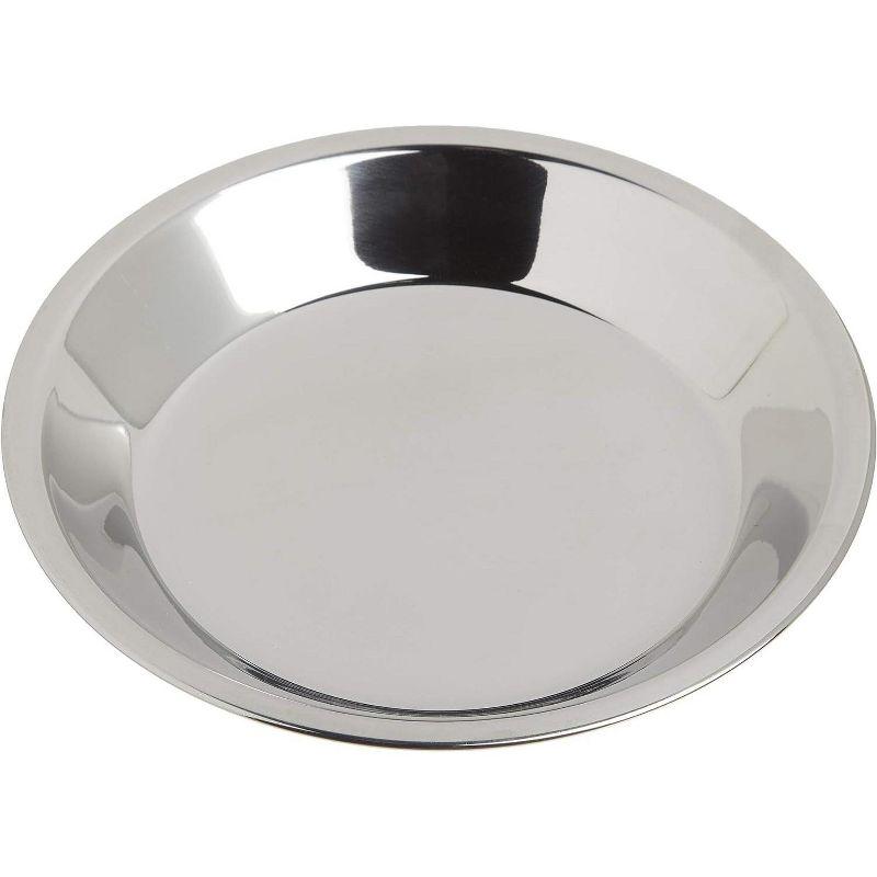 Norpro 9 Inch Stainless Steel Pie Pan with Mirror Finish