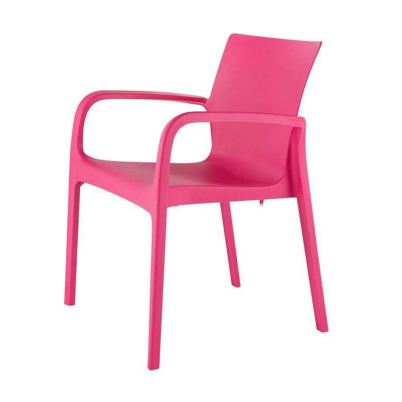 Alissa Resin Stacking Patio Dining Armchair