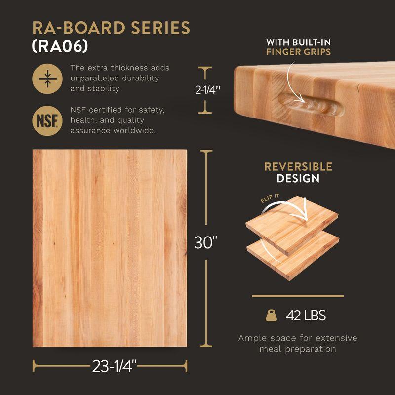 John Boos Wood Edge Grain Reversible Cutting Board
