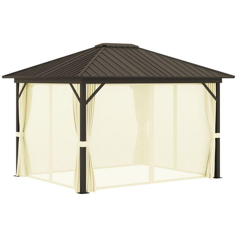 11.9 Ft. W x 9.8 Ft. D Metal Patio Gazebo