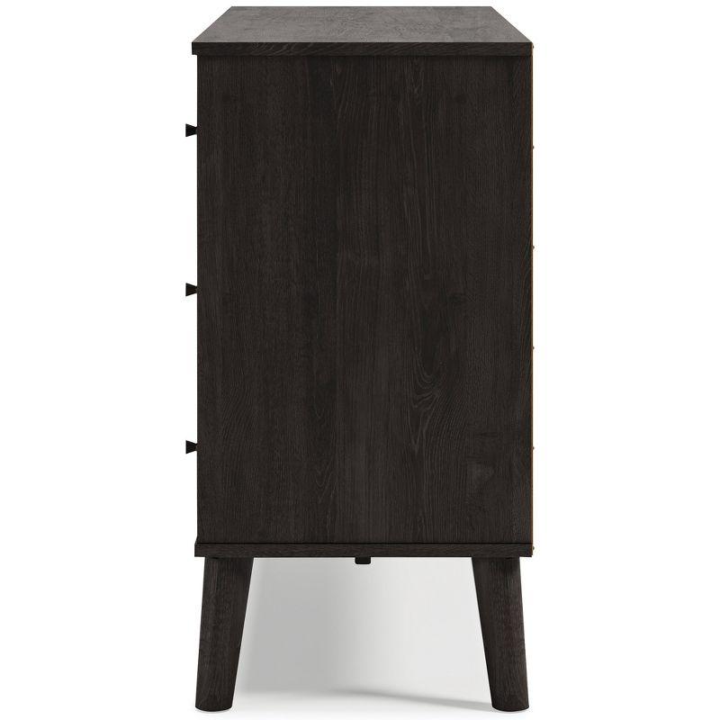 Signature Design by Ashley Contemporary Piperton Dresser, Two-tone Brown/Black