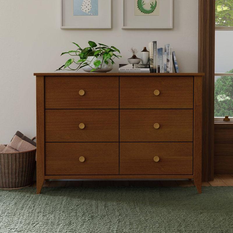 Sprout 6 Drawer 19.75" W Double Dresser