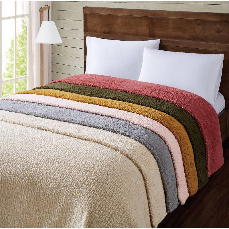 Marshmallow Faux Shearling Bed Blanket - Brooklyn Loom