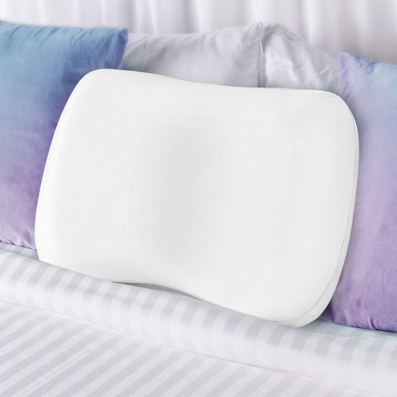 Standard White Memory Foam Cooling Side Sleeper Pillow