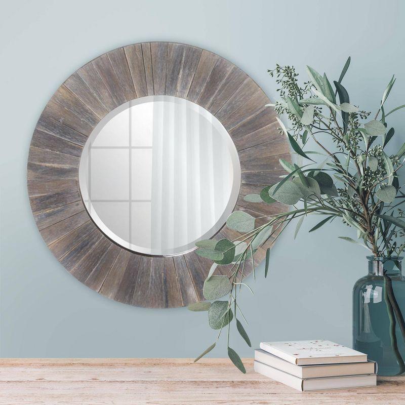Highland Dunes Mourya Solid Wood Mirror
