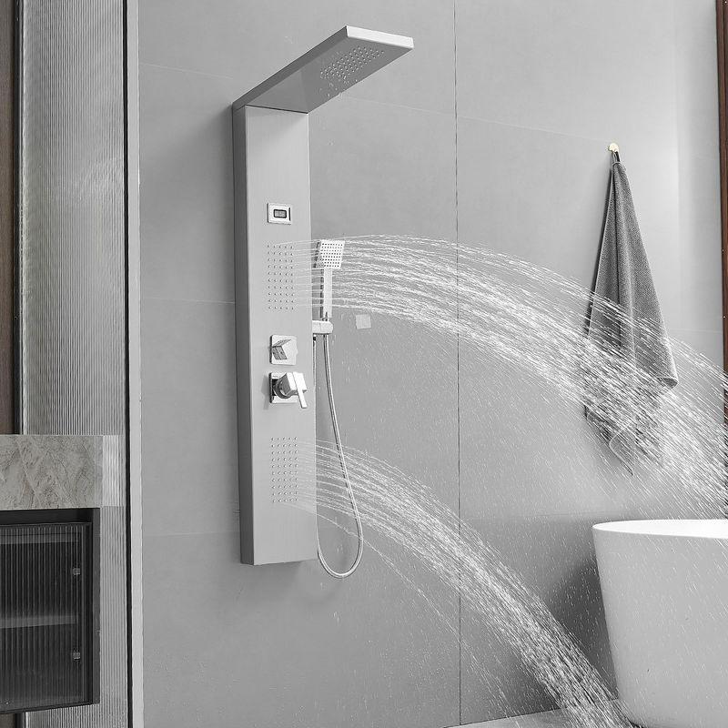 BWE 2-Jet Rainfall Shower Tower Shower Panel System with Rainfall Shower Head and Shower Wand