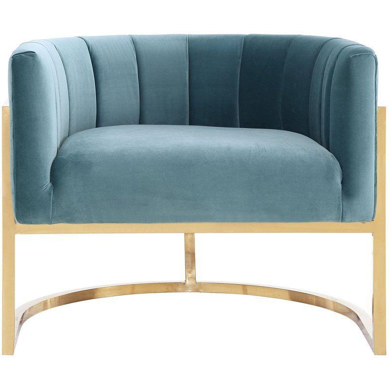 Velvet Barrel Chair